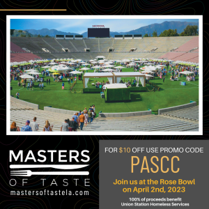 Masters of Taste Promotion for Pasadena Chamber members