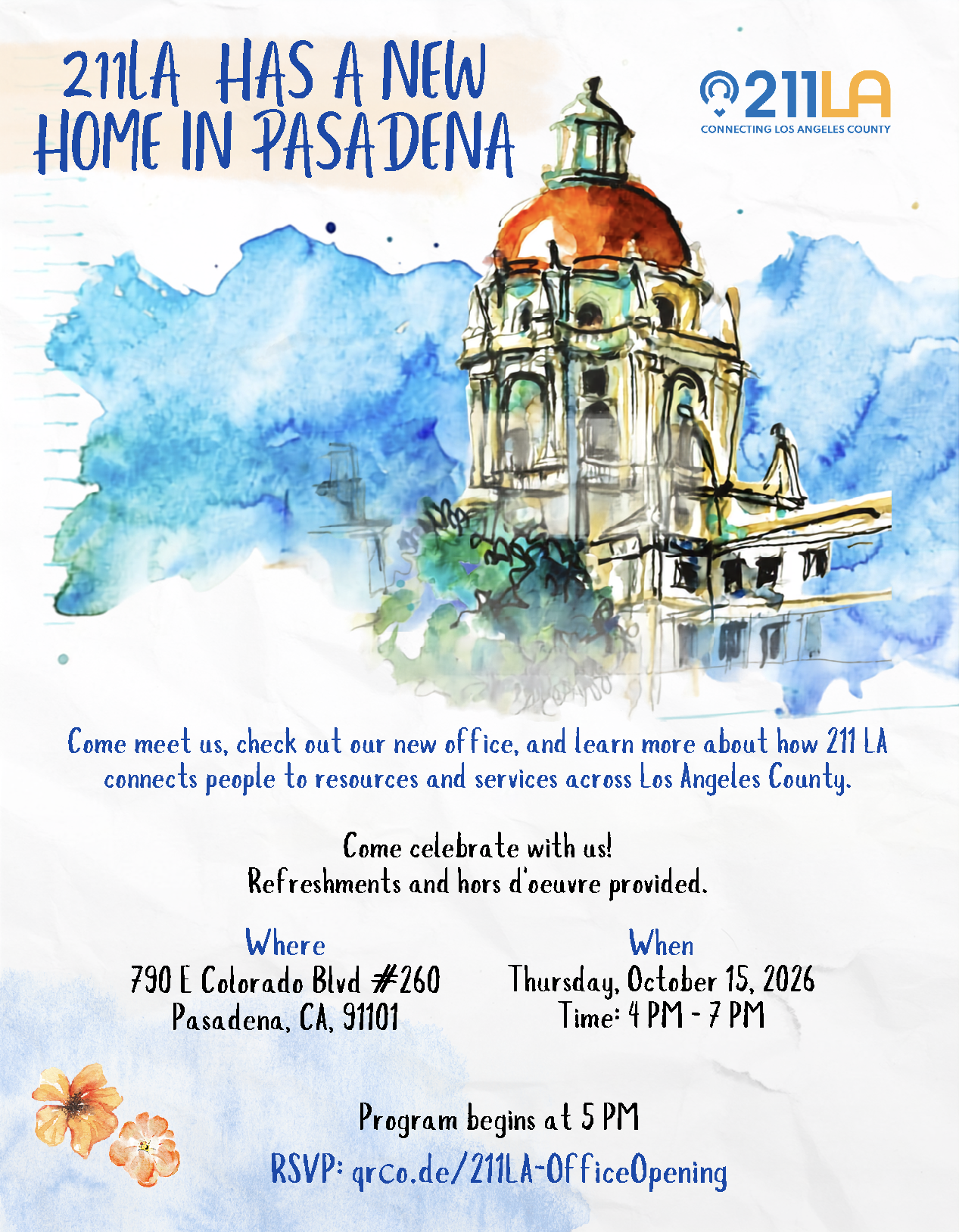 211 LQ Grand opening flyer