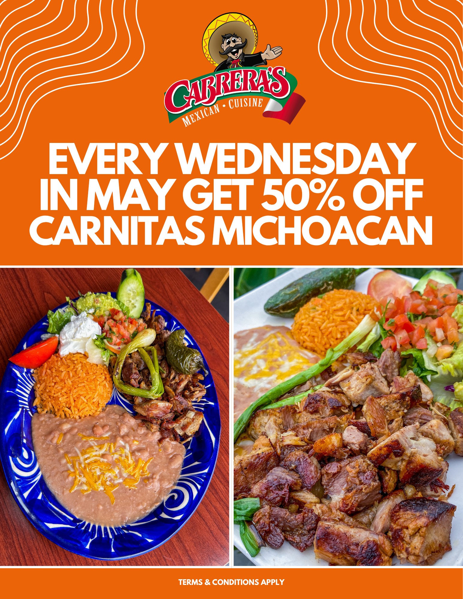 Cabrera's May specials flyer