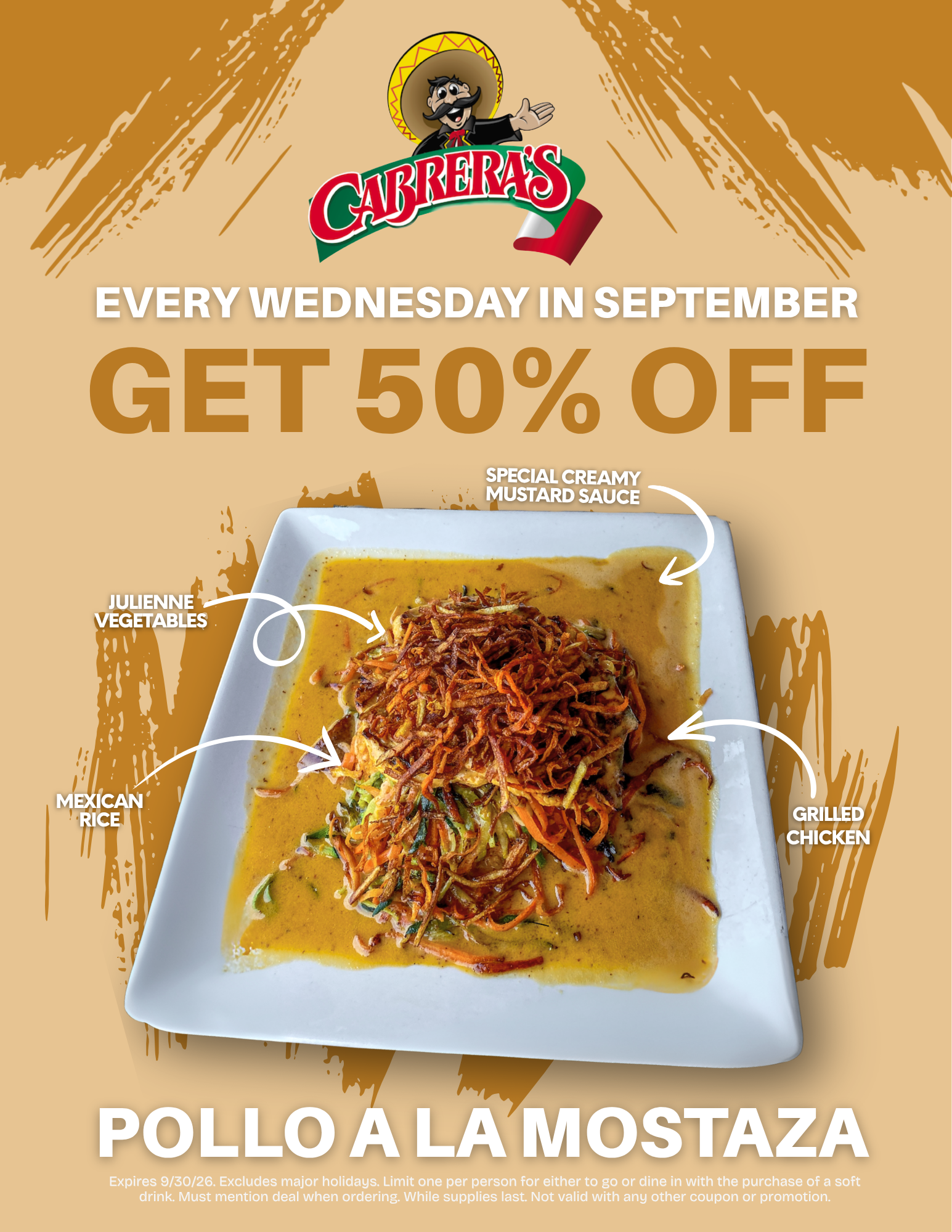 Cabrera's September specials flyer