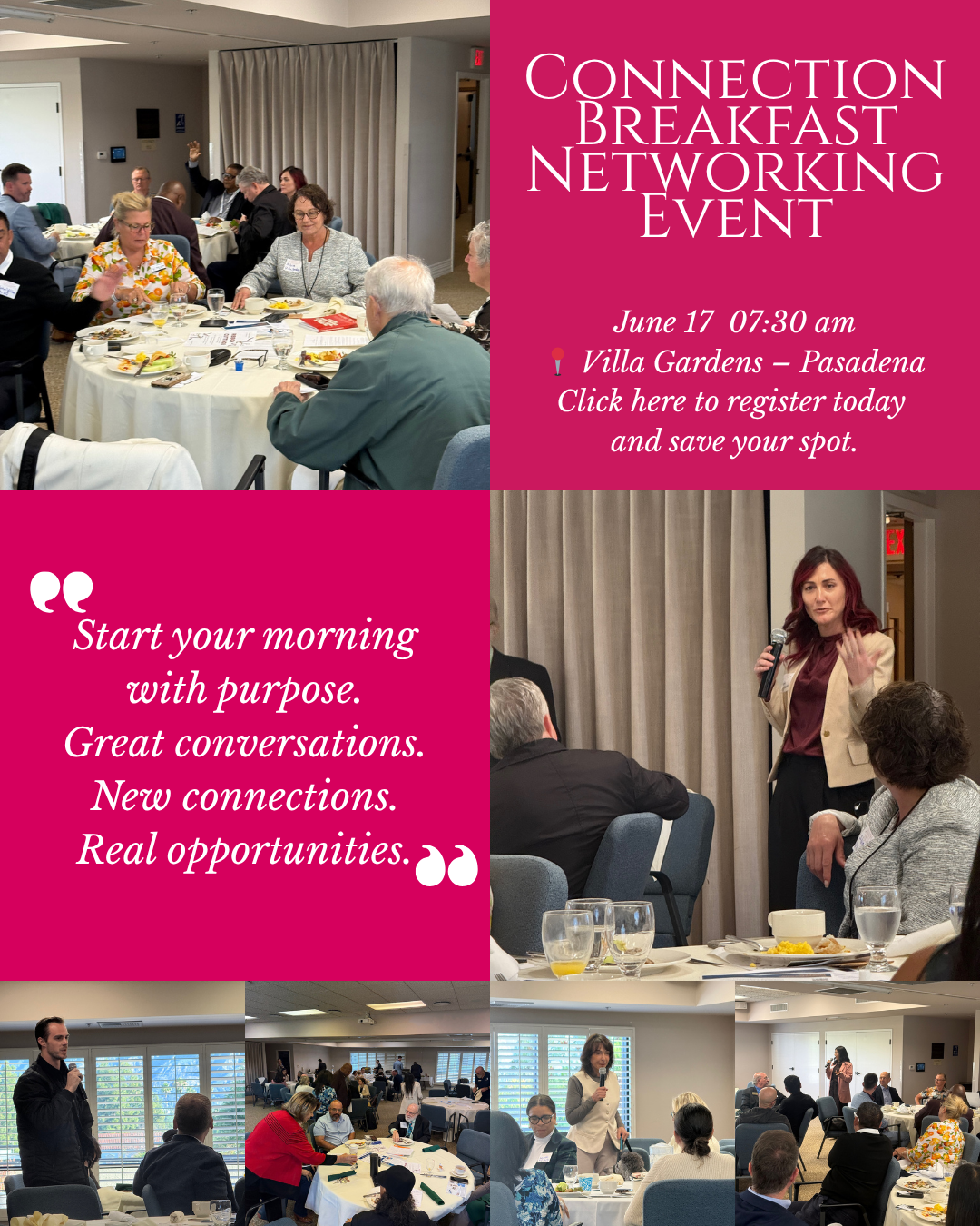 Connection breakfast flyer