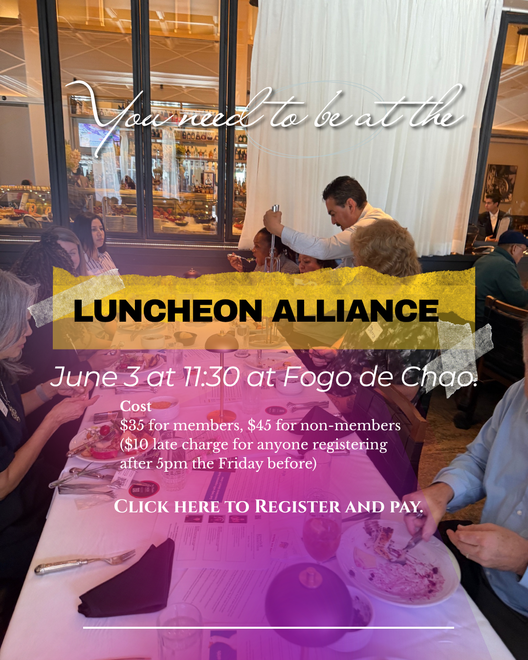 Luncheon Alliance flyer