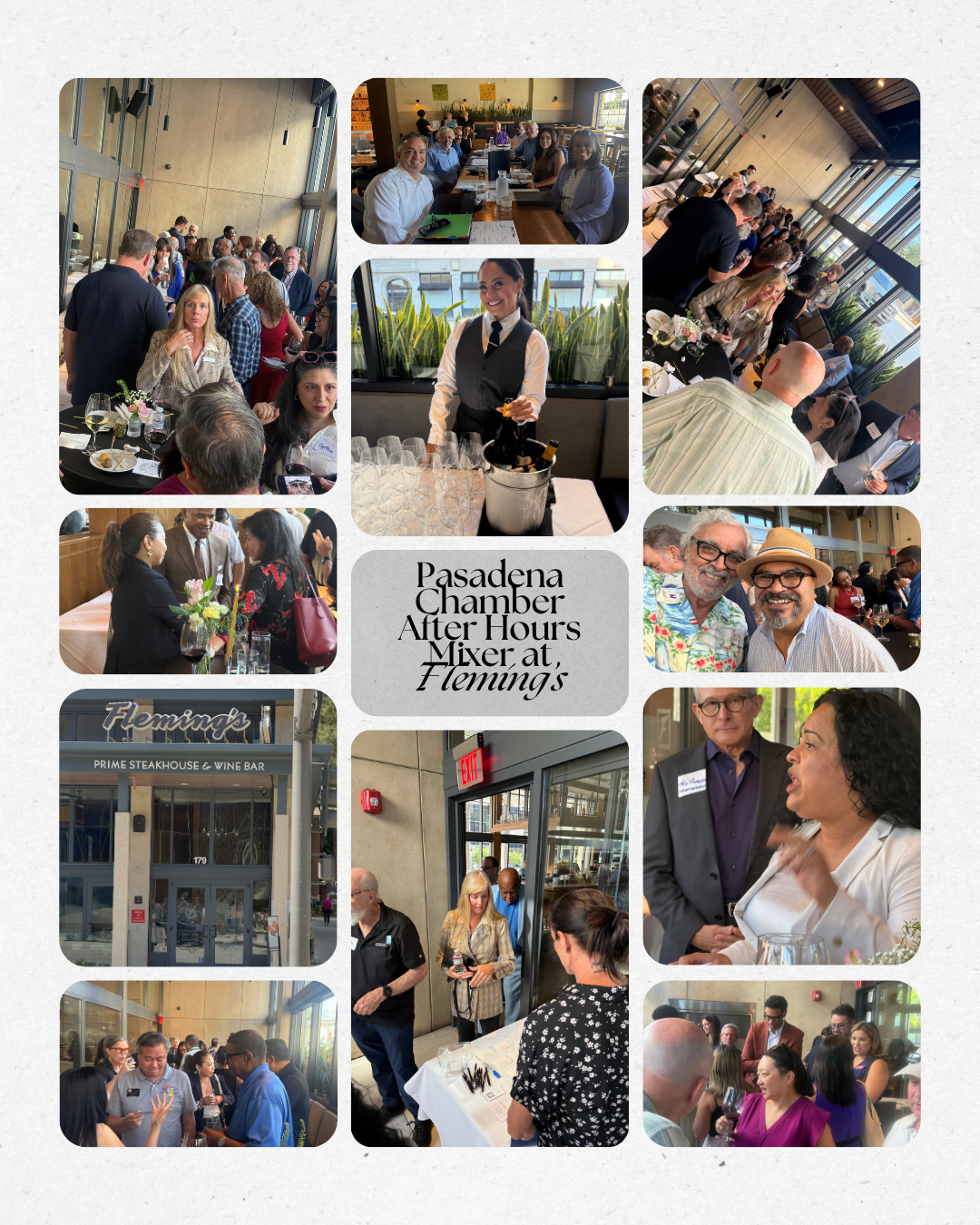 Pasadena Chamber July mixer photo collage