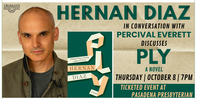 Hernan Diaz at Vromans flyer