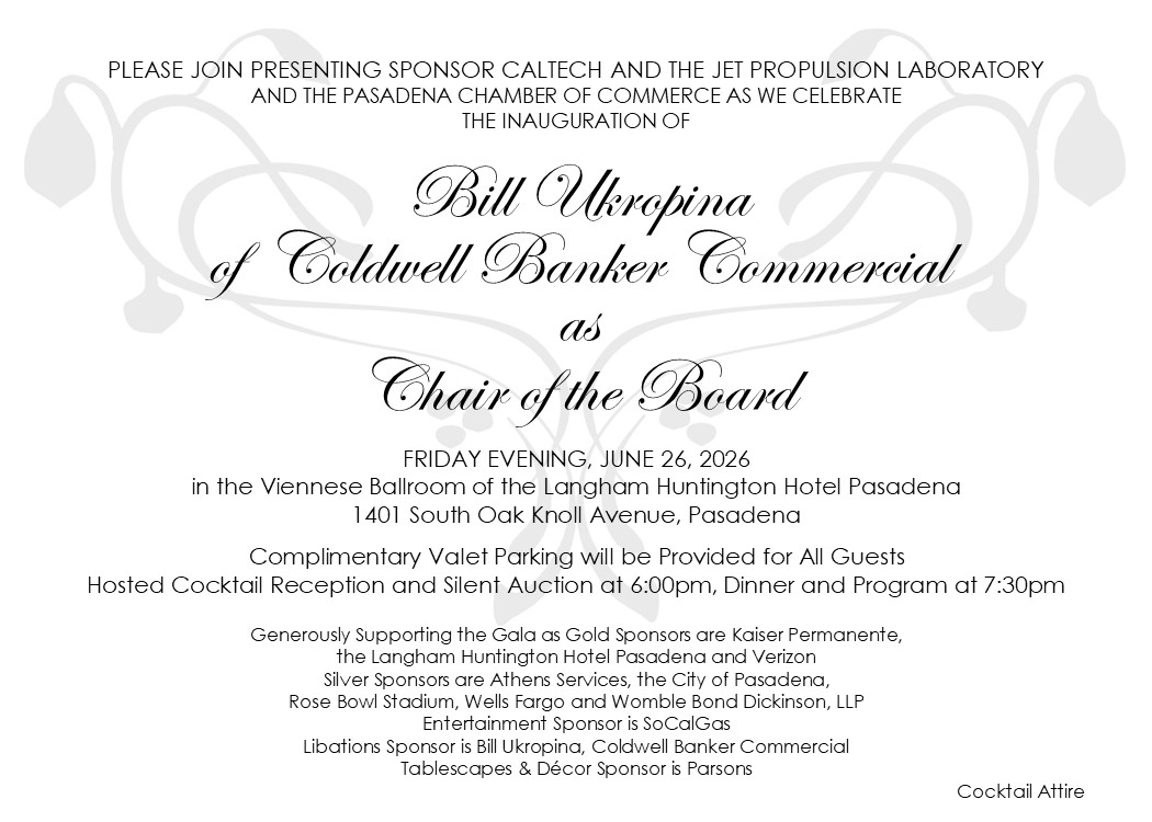 Inaugural gala invitation