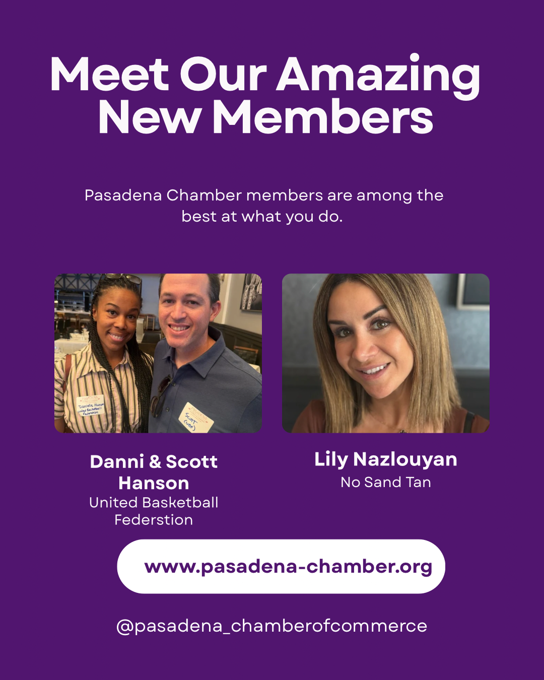 Pasadena Chamber new member photo montage