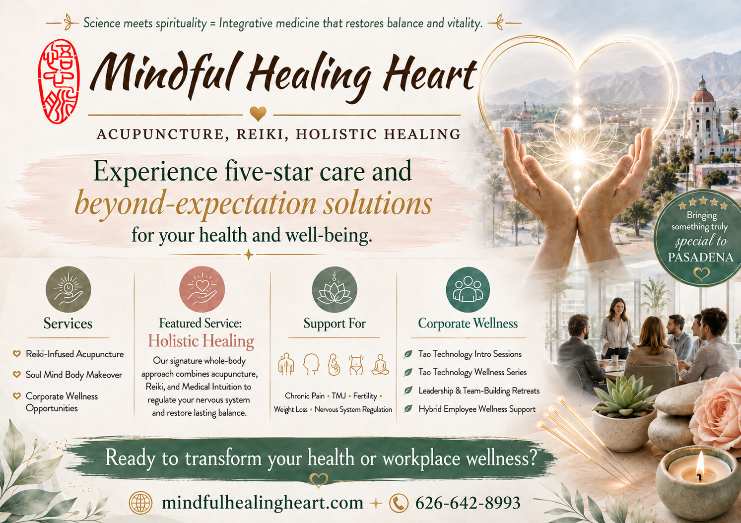 Mindful Healing heart flyer