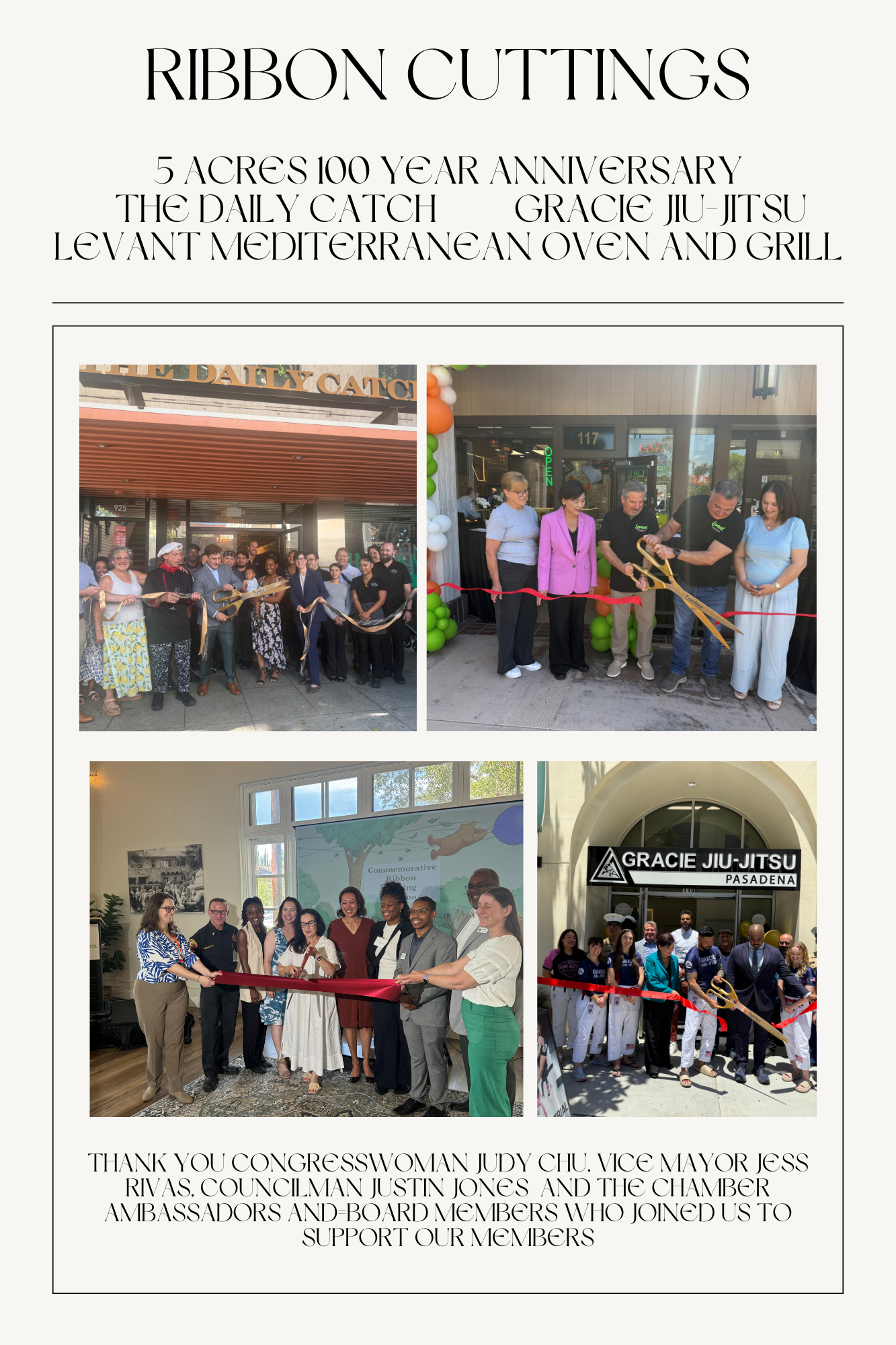 July Ribbon Cuttings photo montage