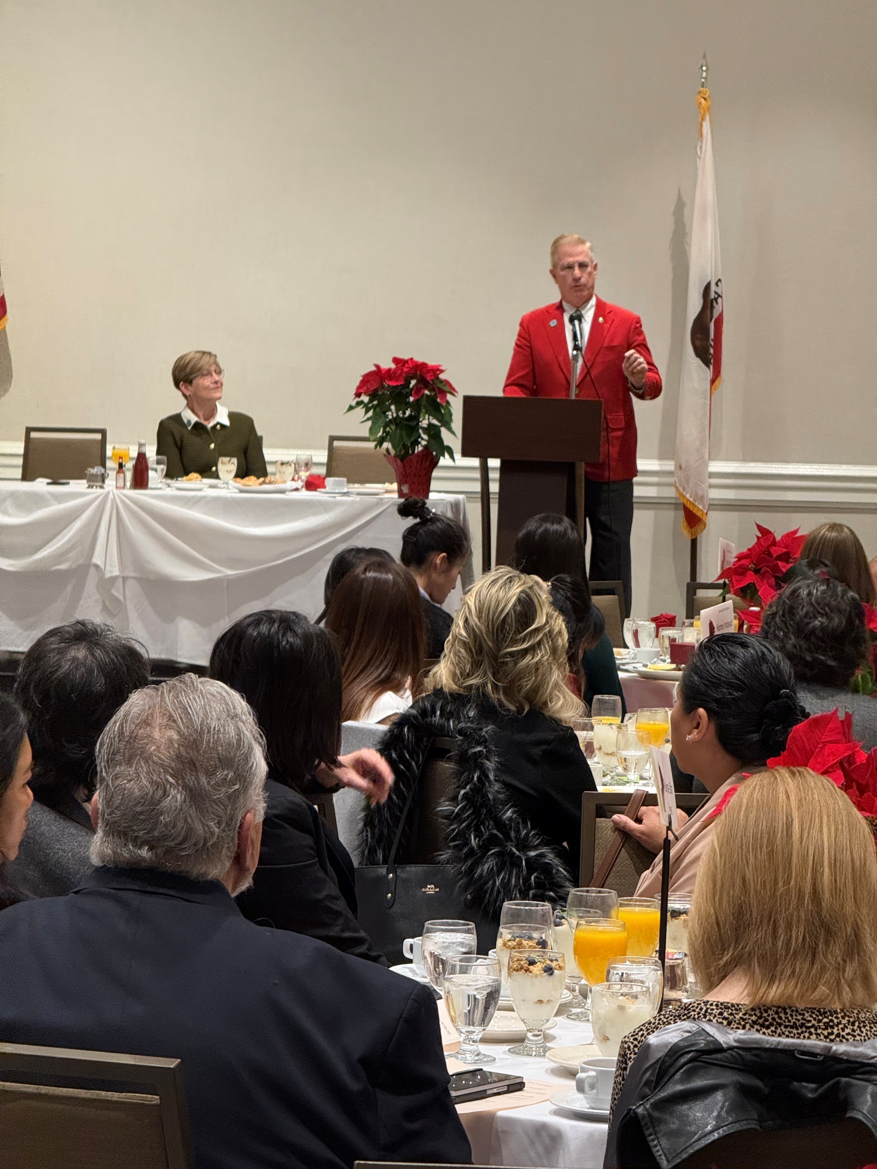 Tournament President Mark Leavens at the 2025 President's Breakfast