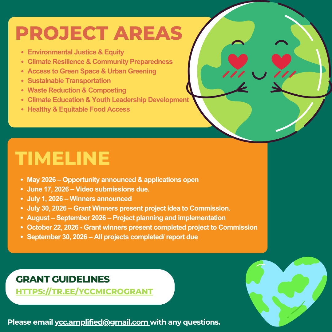 LA County Youth Climate initiative grant flyer