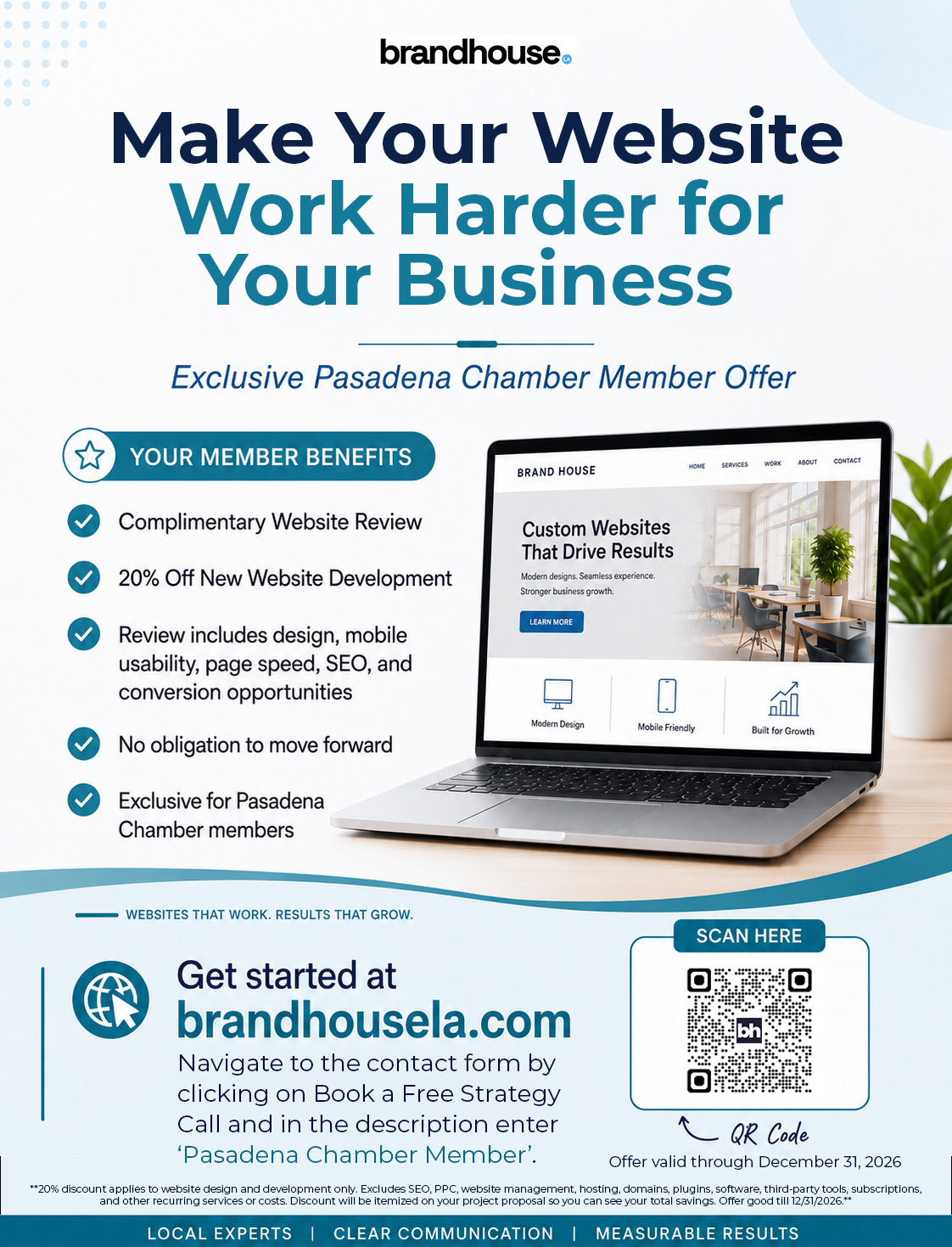 Brand House WEbsite Design Special flyer