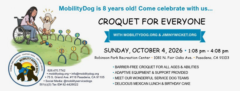obility Dog Croquet Event flyer