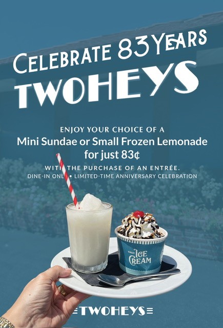 Twohey's anniversary specials flyer