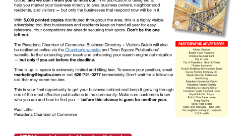 Last chance to buy directory ads flyer