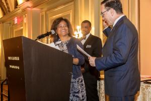Pasadena Vice Mayor Felicia Williams swears in Chair Don Schweitzer. Pasadena Vice Mayor Felicia Williams swears in Chair Don Schweitzer