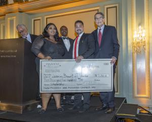 Scholarship recipients Jasmine Brown and JT Turado. (Photo by Lyd and Mo Photography) Scholarship recipients Jasmine Brown and JT Turado