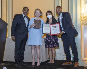 Pasadena Community Foundation received the Corporate Citizen Award along with the Langham Huntington Hotel Pasadena. (Photo by Lyd and Mo Photography) Pasadena Community Foundation received the Corporate Citizen Award along with the Langham Huntington Hotel Pasadena