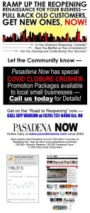Pasadena Now return business ad