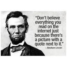 Abe Lincoln Internet Quote