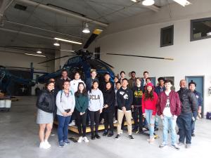 High school students toured Hollywood Burbank Airport as part of the Airport Academy. Students tour Hollywood Burbank Airport