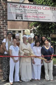 The Awareness Center yoga, meditation and healing arts center hosted a ribbon cutting to celebrate their joining the Pasadena Chambe