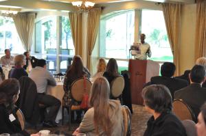 Jesse Dillon of Beacon Media News sponsored the February Luncheon Alliance.