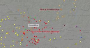 Bobcat Fire Smoke alert graphic