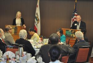 Intellectual property attorney firm Leech, Tishman, Fiscado and Lampl sponsored February's Connection Breakfast.