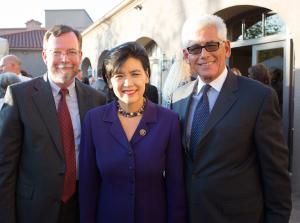 Congresswoman Judy Chu with Tom Daly and George Falardeau at the 2015 Gala.