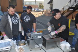 Dog Haus showcased the Hangover Burger.
