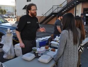 Haven Gastropub + Brewery served their Lamb Burger.