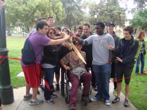 Collective Voices Foundation kicked off their walk-a-thon with a ribbon cutting.