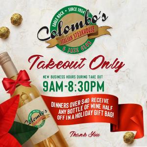 Take Out hours for Colombo's