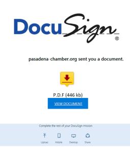 Hoax docusign