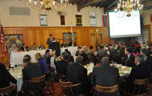 CL Keedy, Chamber Board chair, of UBS FInancial Services served as host of the summit.