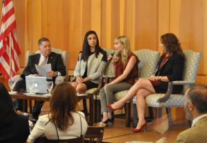 Karl Bird of JPL moderated a panel with Brittany Dodd of CBRE, Kim Sidders of Bolton & Company and Pauletta Tonilas of LA METRO.