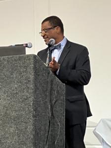 Board Chair Raphael Henderson of Wells fargo emceed the Chamber Economic Summit. Raphael Henderson emceed the Chamber Economic Summit.