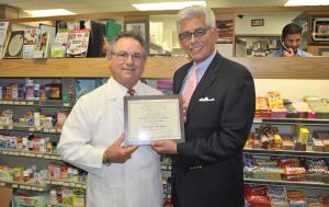 Fairmont Pharmacy was recognized for 25 years of Chamber membership.