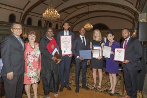 Corporate Citizen award winners with Congresswoman Judy Chu and ViceMayor Tryon Hampton, Jr.