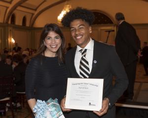 Maryam Brown and SoCal Gas Company Scholarship winner Reggie Myles Maryam Brown and SoCal Gas Company Scholarship winner Reggie Myles