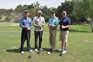 Pasadena City Manager Steve Mermell and City Clerk Mark Jomsky were joined on the links by Economic Development Manager Eric Duyshart and John McAustin.