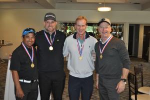 The team from Honda Pasadena came in first in the Pasadena Chamber Golf Tournament. Honda Pasadena team at Golf Tournament