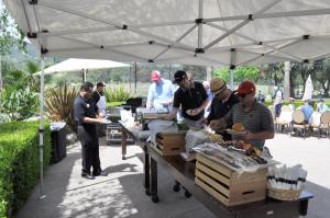 Golfers were treated to a bbq lunch prior to teeing off.