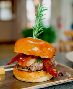 The Suthwest Burger from Granville. Granville's Southwest Burger