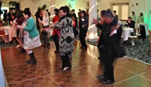 Dance Syndicate had guests on their feet at the Chamber Holiday Party