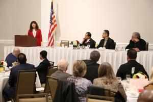Laura Farber at the President's Breakfast