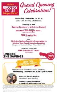 Grocery Outlet grand opening and preview night