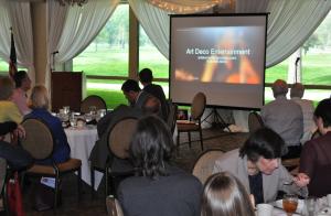 Art Deco Entertainment sponsored the March networking lunch.
