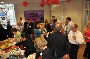 Wells Fargo in Hastings Ranch treated guest to appetizers, wine, beer and soft drinks at the February Pasadena Chamber After hours Social and Mixer.