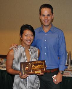 Hanna Huang and Seth Makowski with Panda Express Catering